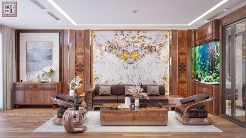 Dự án thiết kế villa gỗ óc chó