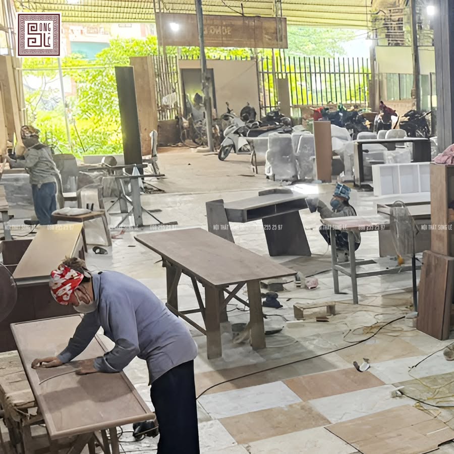 Quy trình sản xuất nội thất gỗ óc chó