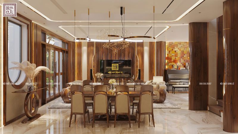 Thiết kế nội thất biệt thự phong cách hiện đại