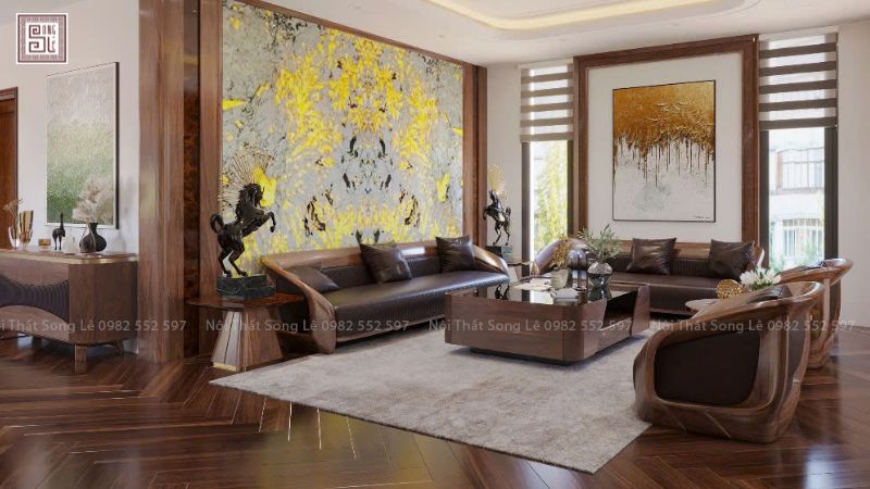 Thiết kế nội thất chung cư 80m2 phong cách Tân cổ điển 