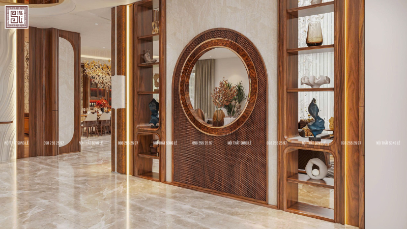 Thiết kế nội thất chung cư với lối đi thông thoáng