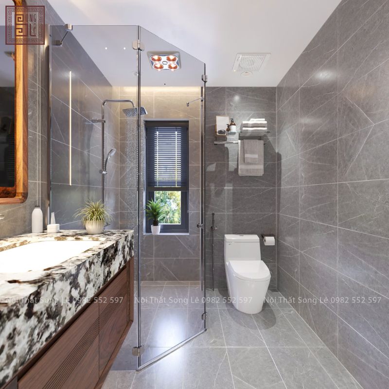 Thiết kế nội thất nhà vệ sinh 