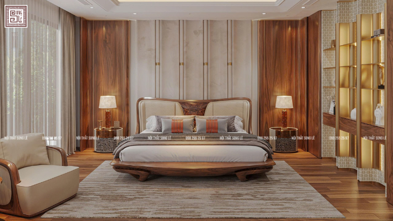 Thiết kế nội thất phòng ngủ chung cư 100m2