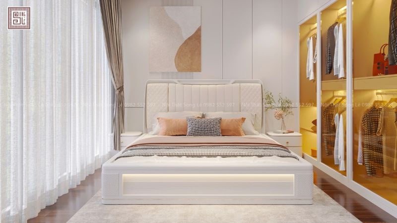 Thiết kế nội thất phòng ngủ con căn hộ 80m2 