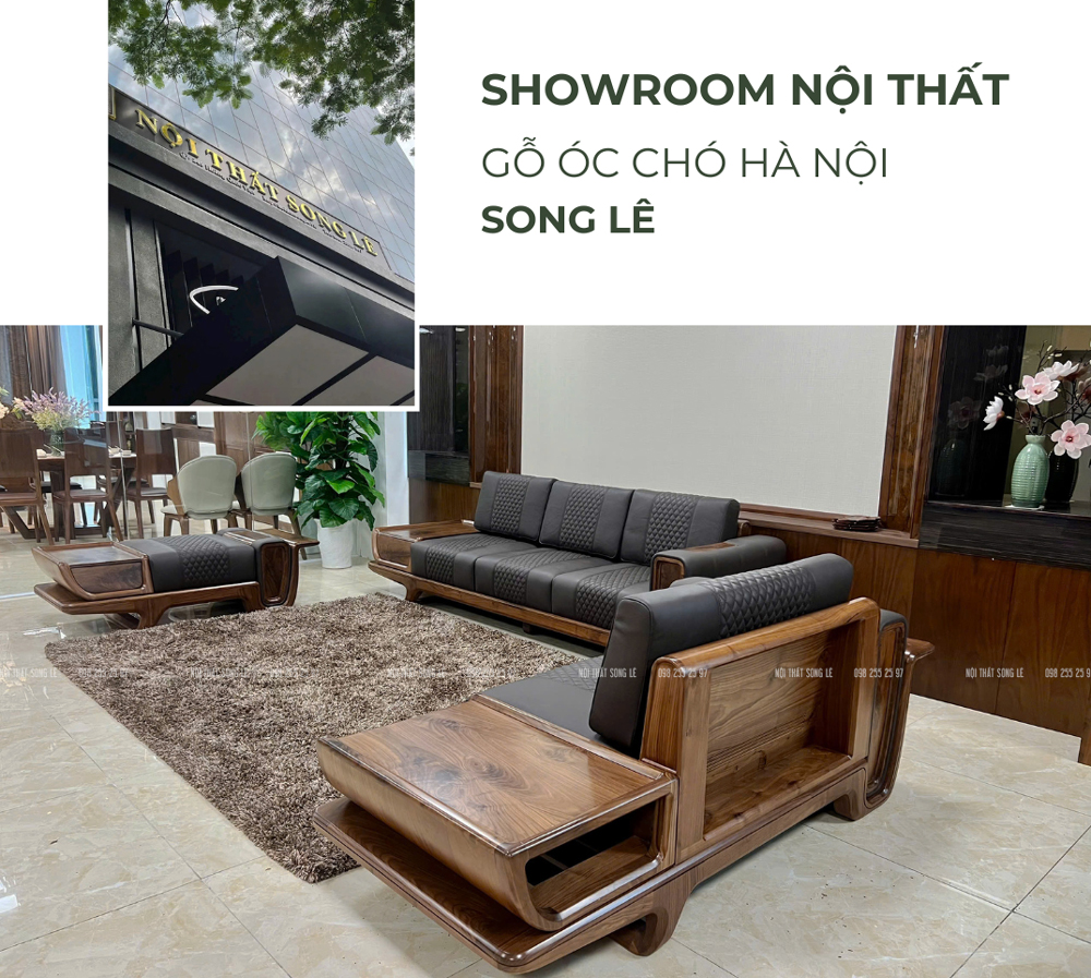 Showroom nội thất gỗ óc chó Hà Nội