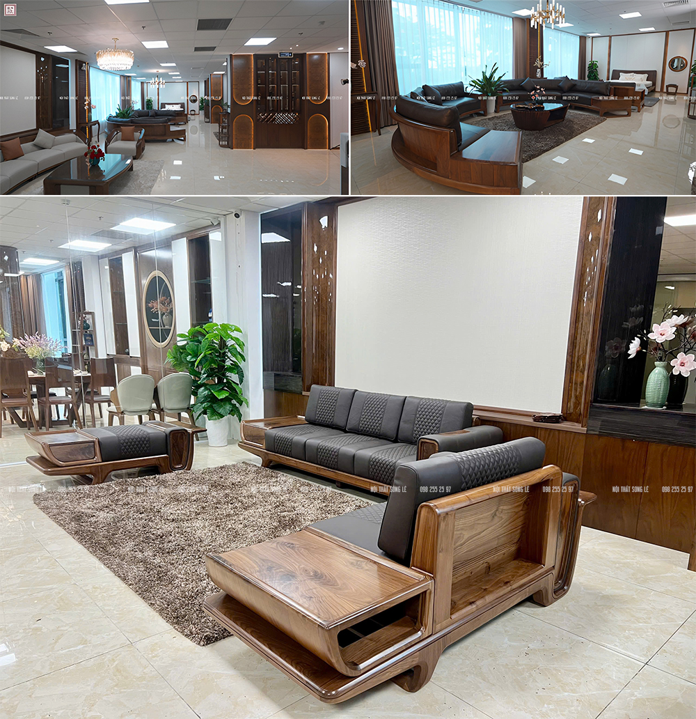 showroom nội thất gỗ óc chó Hà Nội