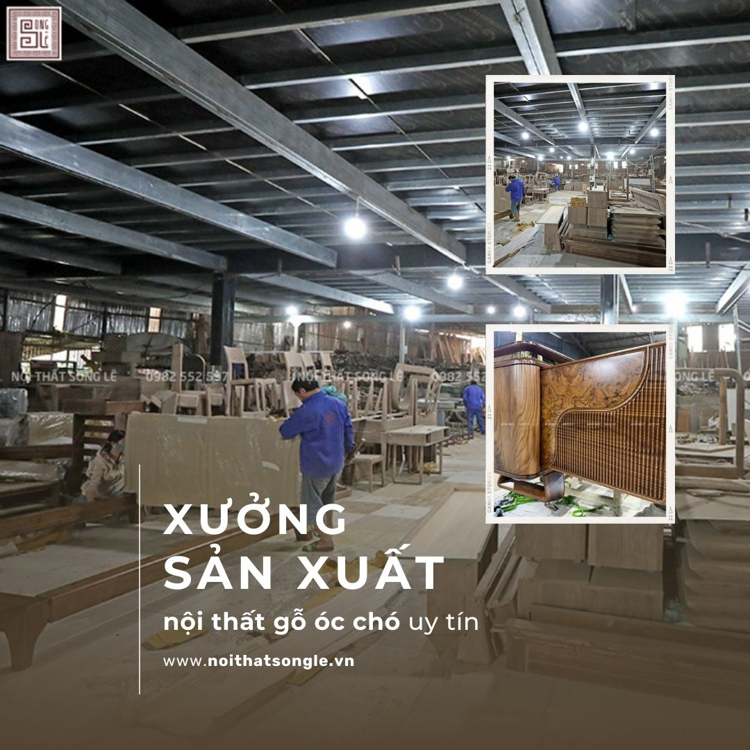xưởng sản xuất nội thất gỗ óc chó uy tín