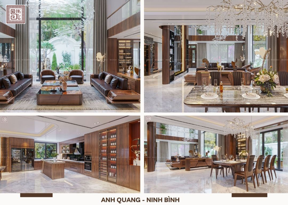 Thiết kế nội thất biệt thự Anh Quang - Ninh Bình